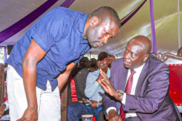 File image of Edwin Sifuna and Rigathi Gachagua